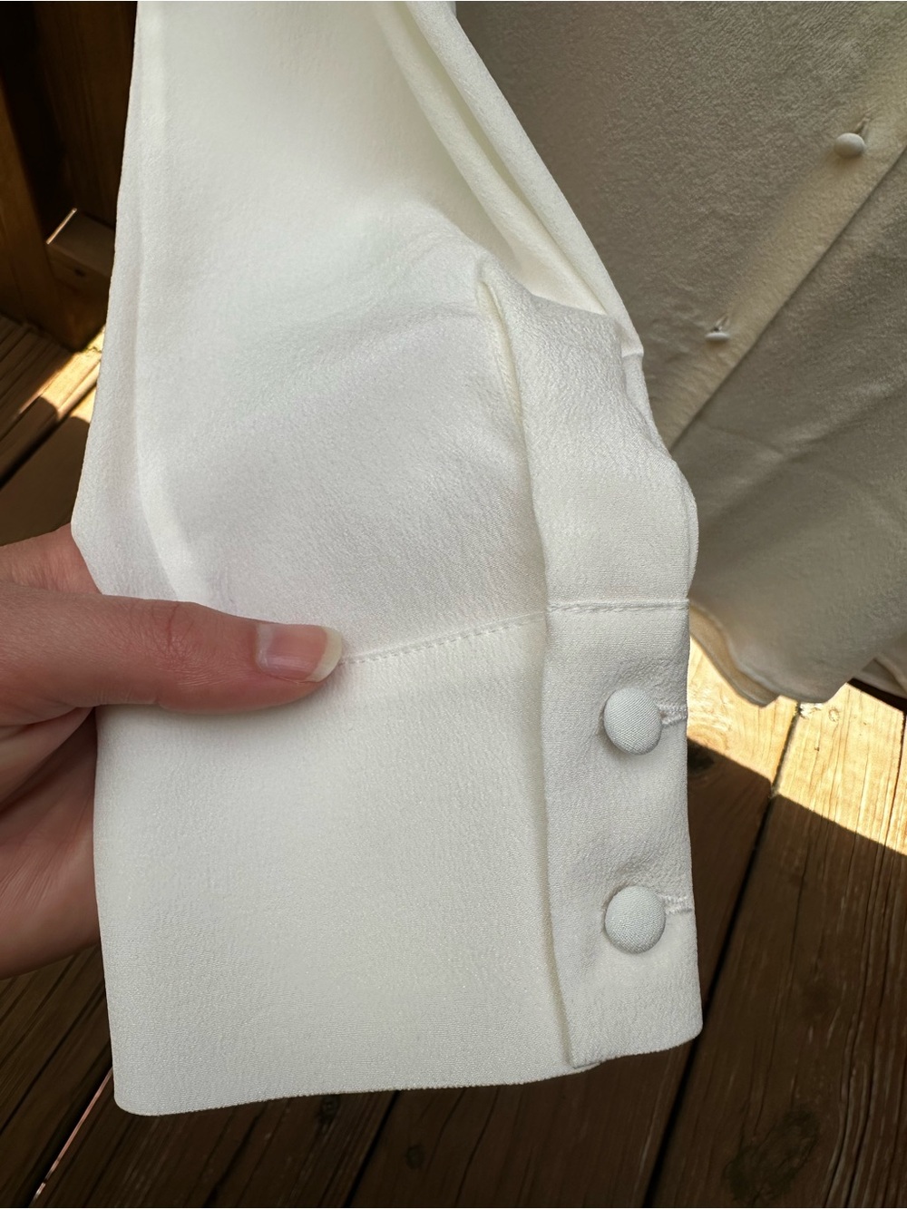 Sezane Florence Crepe Silk Blouse NWT - Picture 7 of 11